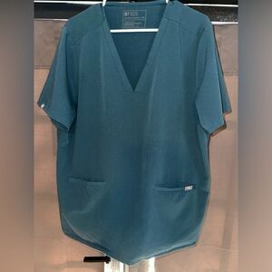 XXL Caribbean Blue scrub top